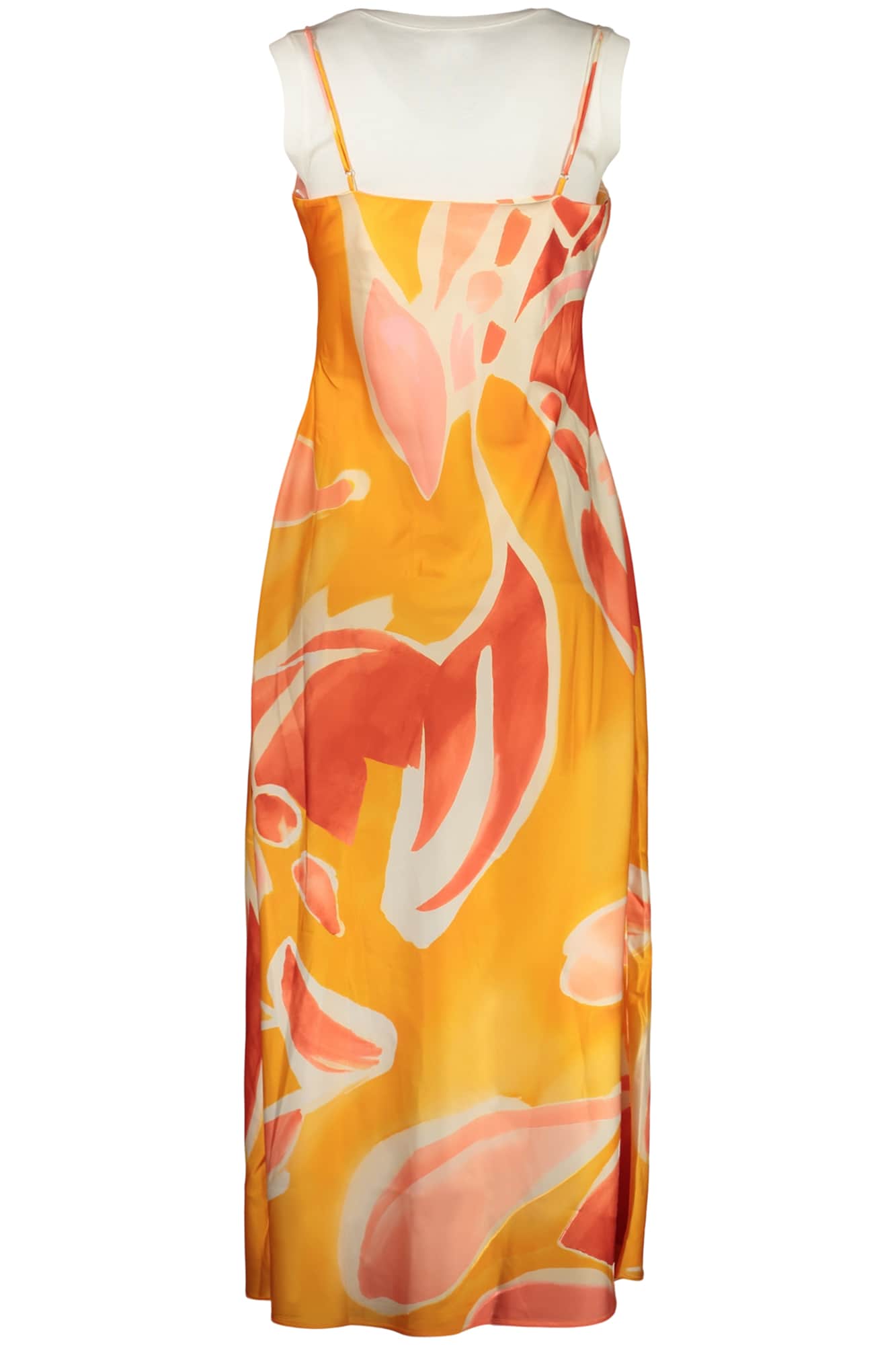 DESIGUAL DAMEN LANG KLEID ORANGE
