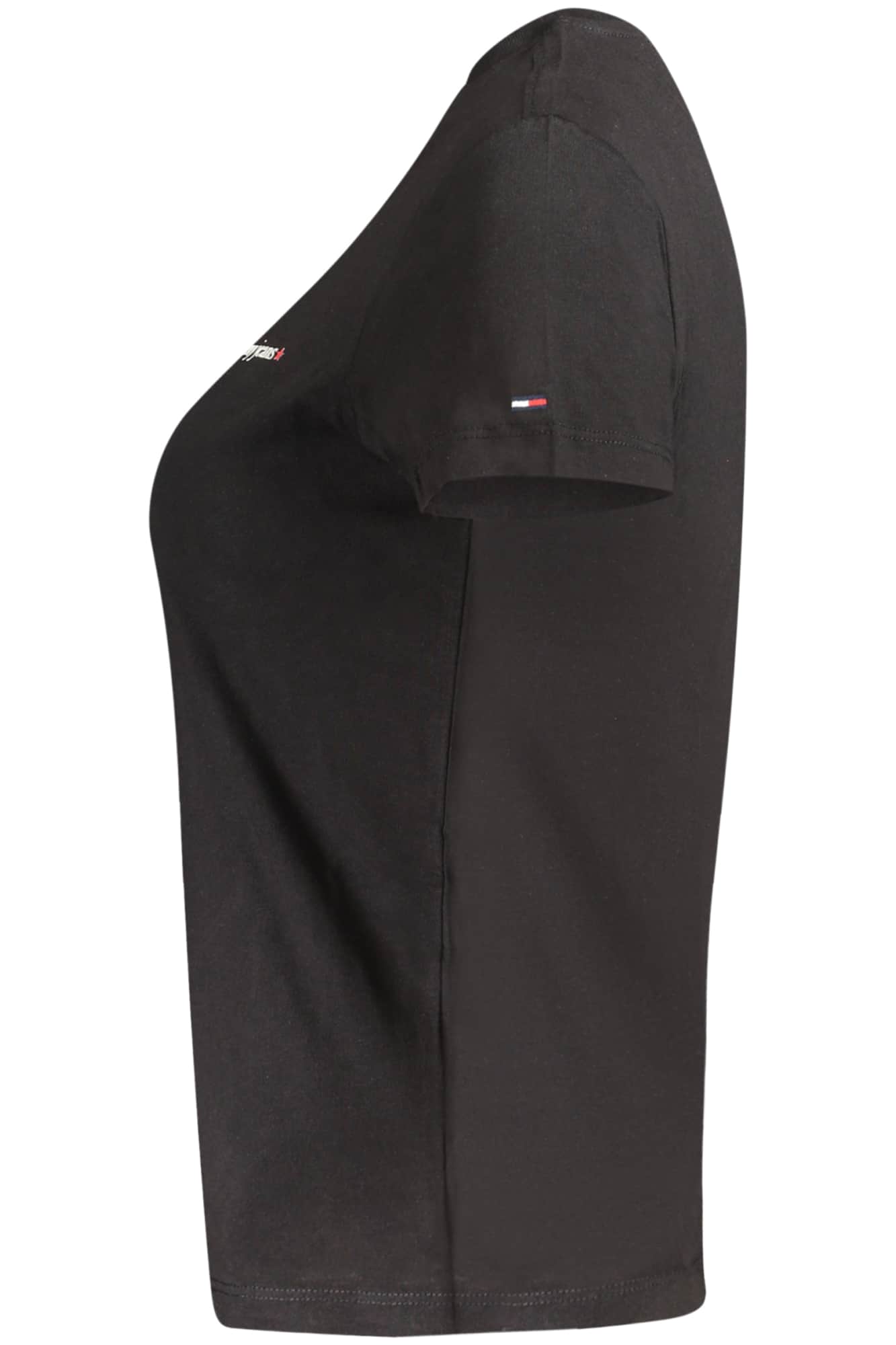 TOMMY HILFIGER DAMEN KURZARM T-SHIRT SCHWARZ