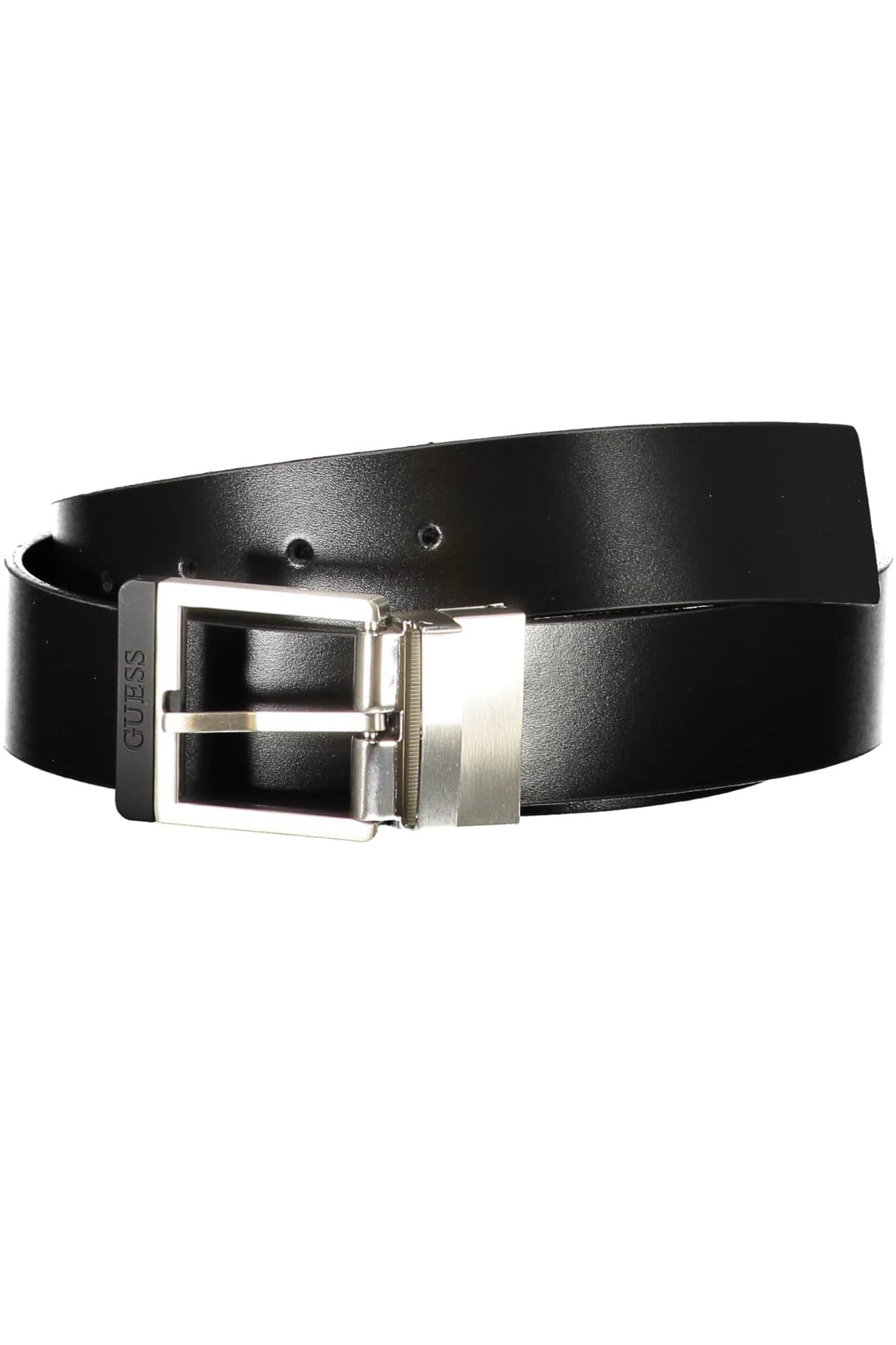 GUESS JEANS HERREN SCHWARZ LEDER GÜRTEL