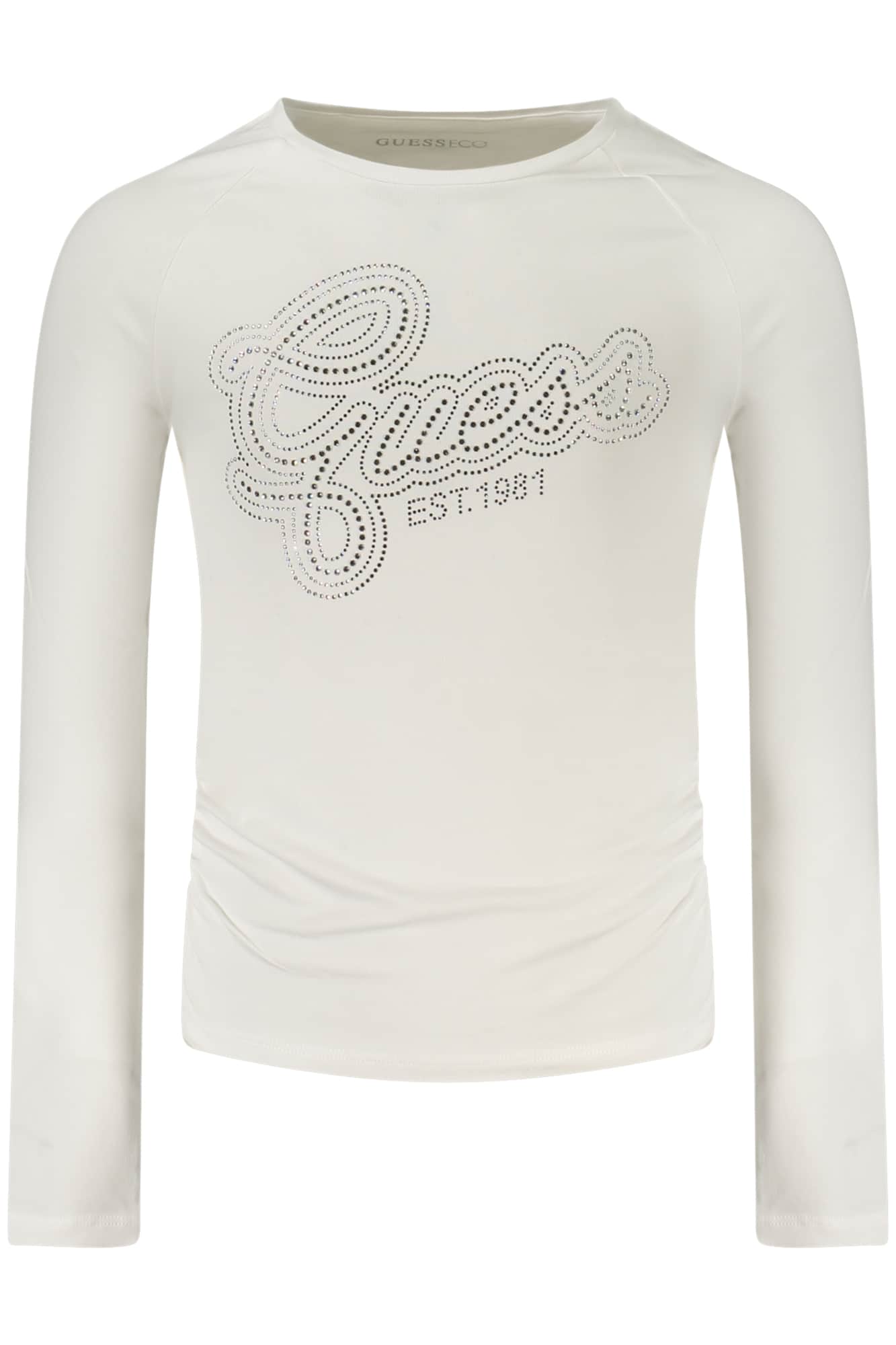 GUESS JEANS LANGARM T-SHIRT FÜR MÄDCHEN, SCHWARZ