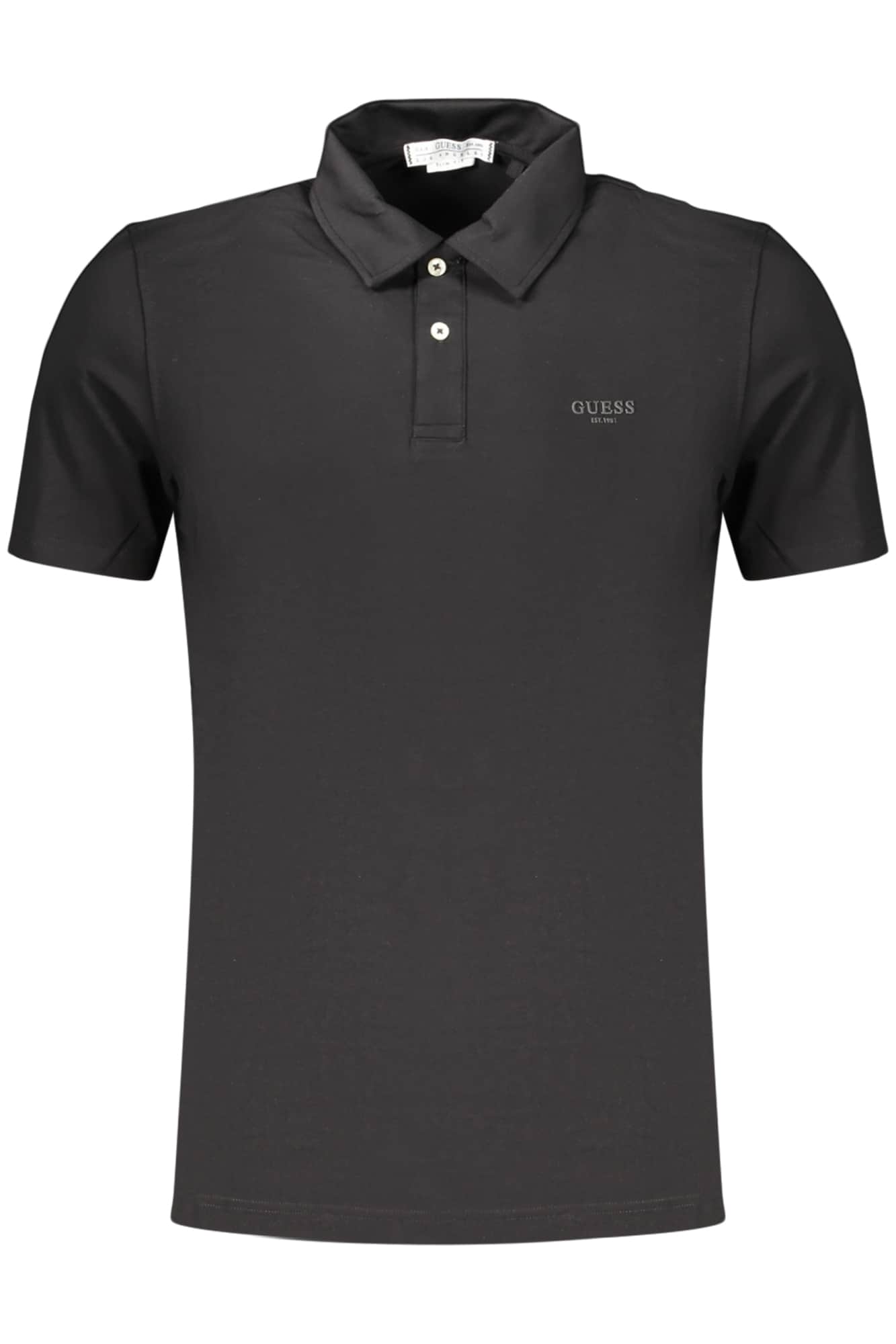 GUESS JEANS HERREN KURZARM POLOSHIRT, BLAU