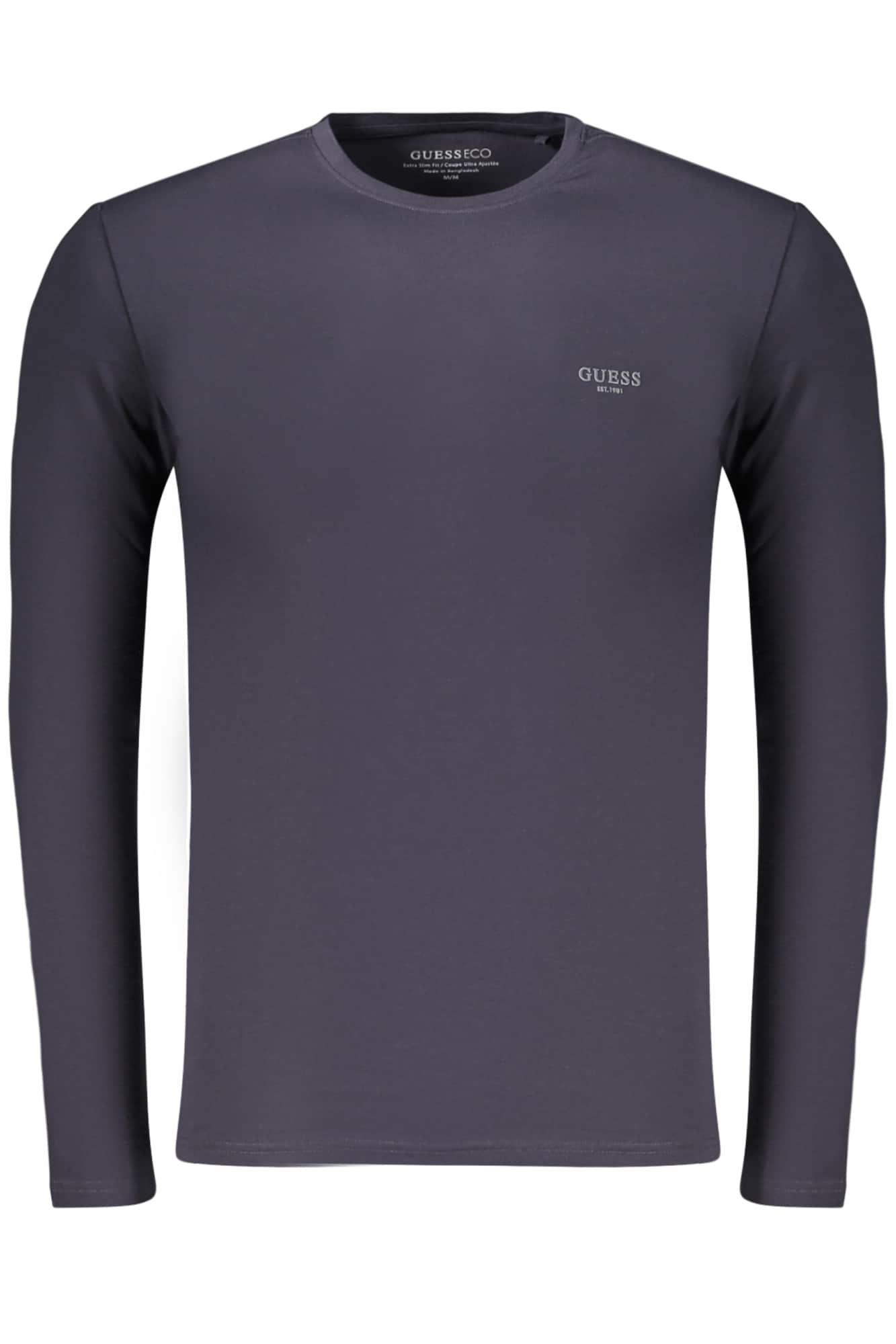 GUESS JEANS HERREN LANGARM T-SHIRT SCHWARZ