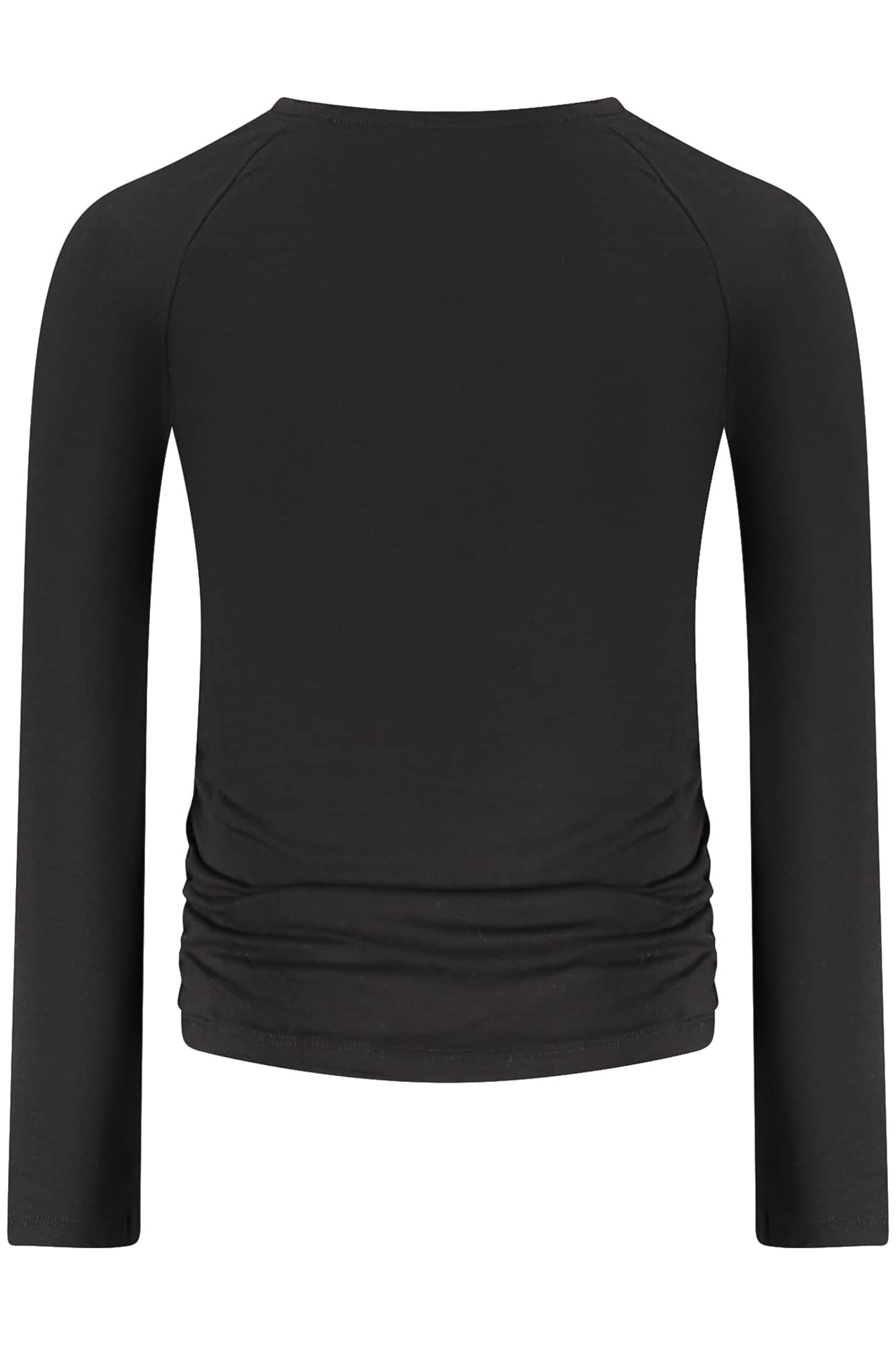 GUESS JEANS LANGARM T-SHIRT FÜR MÄDCHEN, SCHWARZ