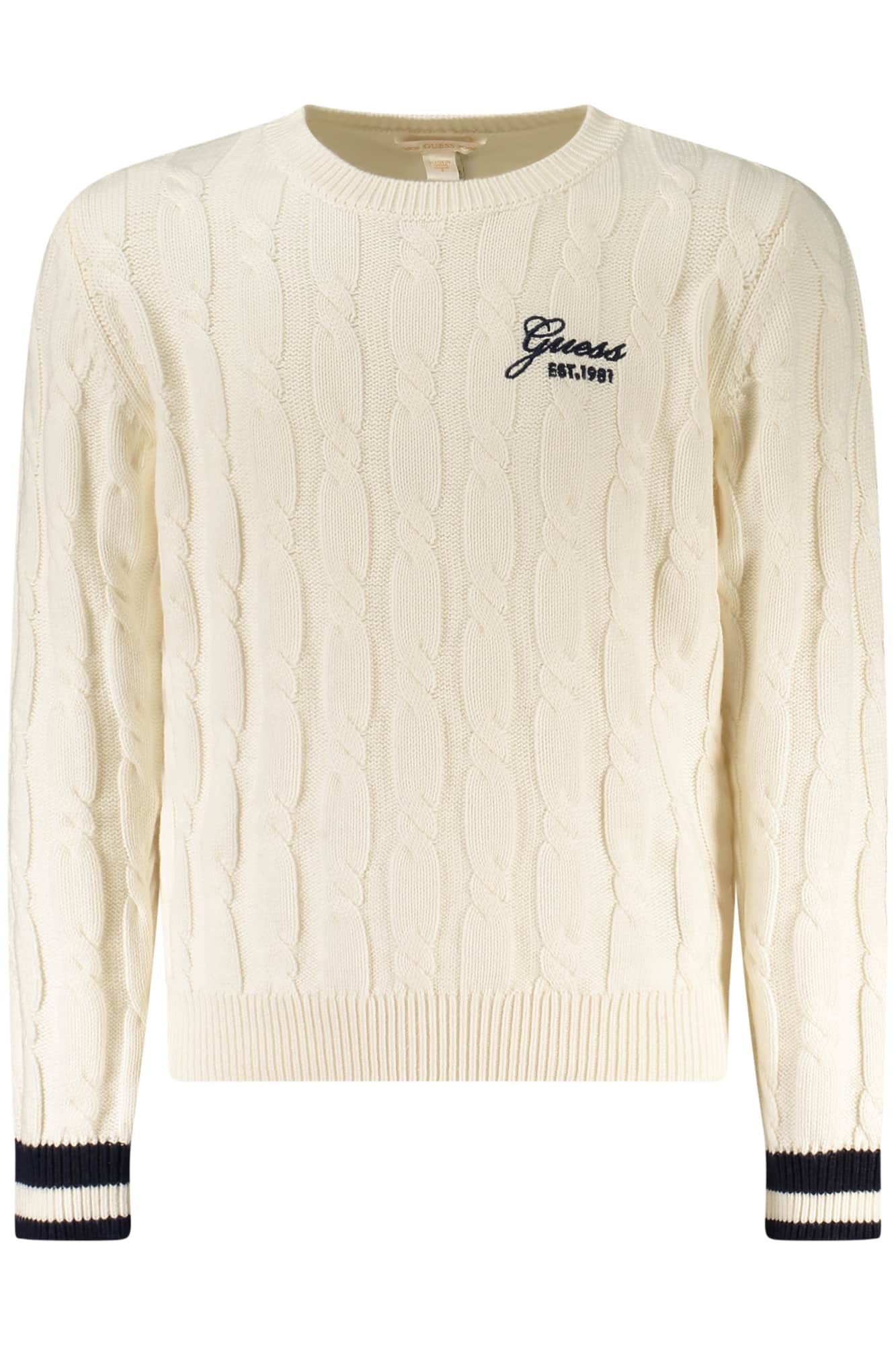 GUESS JEANS WEISS PULLOVER FÜR MÄDCHEN