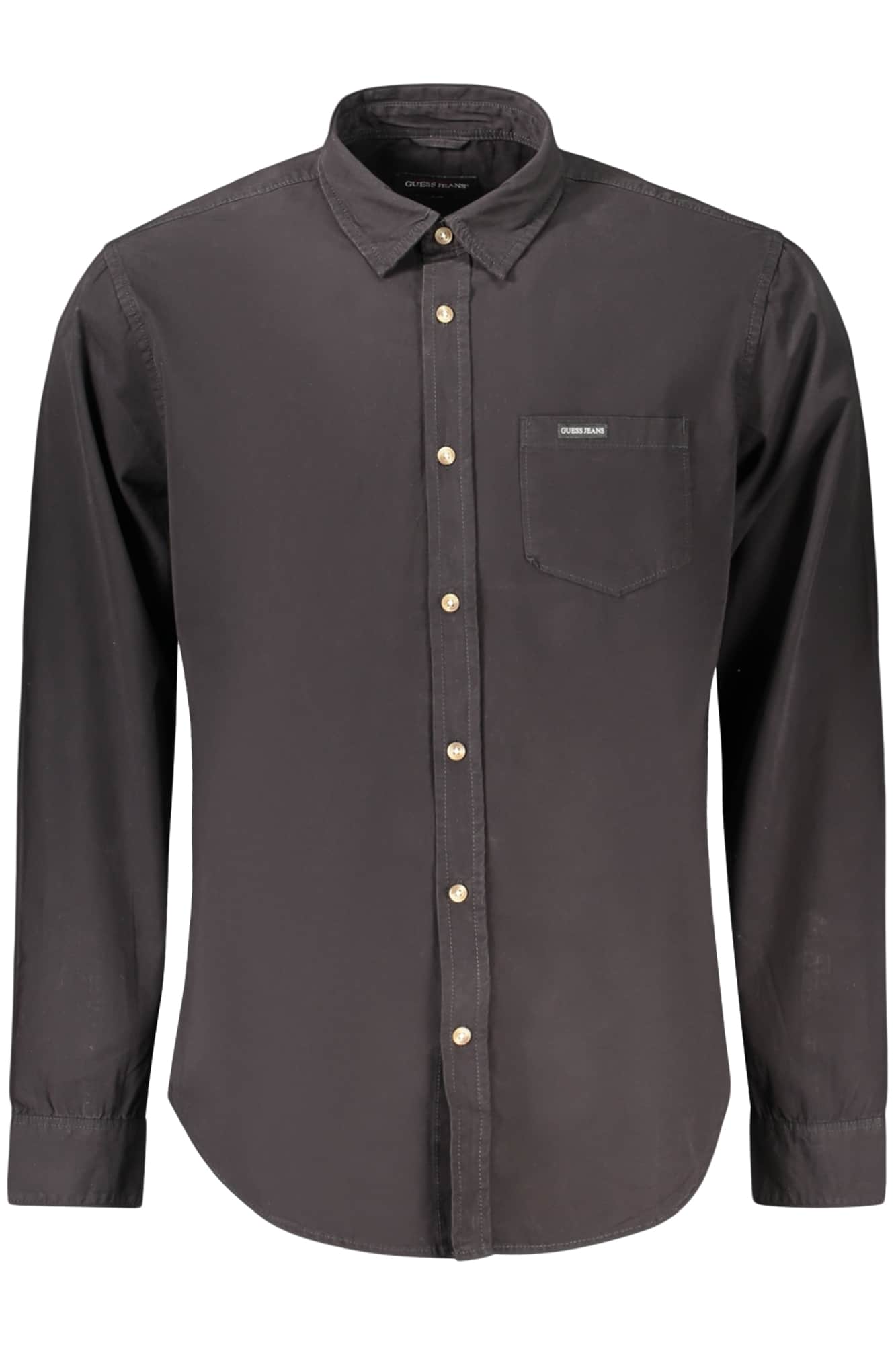 GUESS JEANS HERREN LANGARM SHIRT SCHWARZ