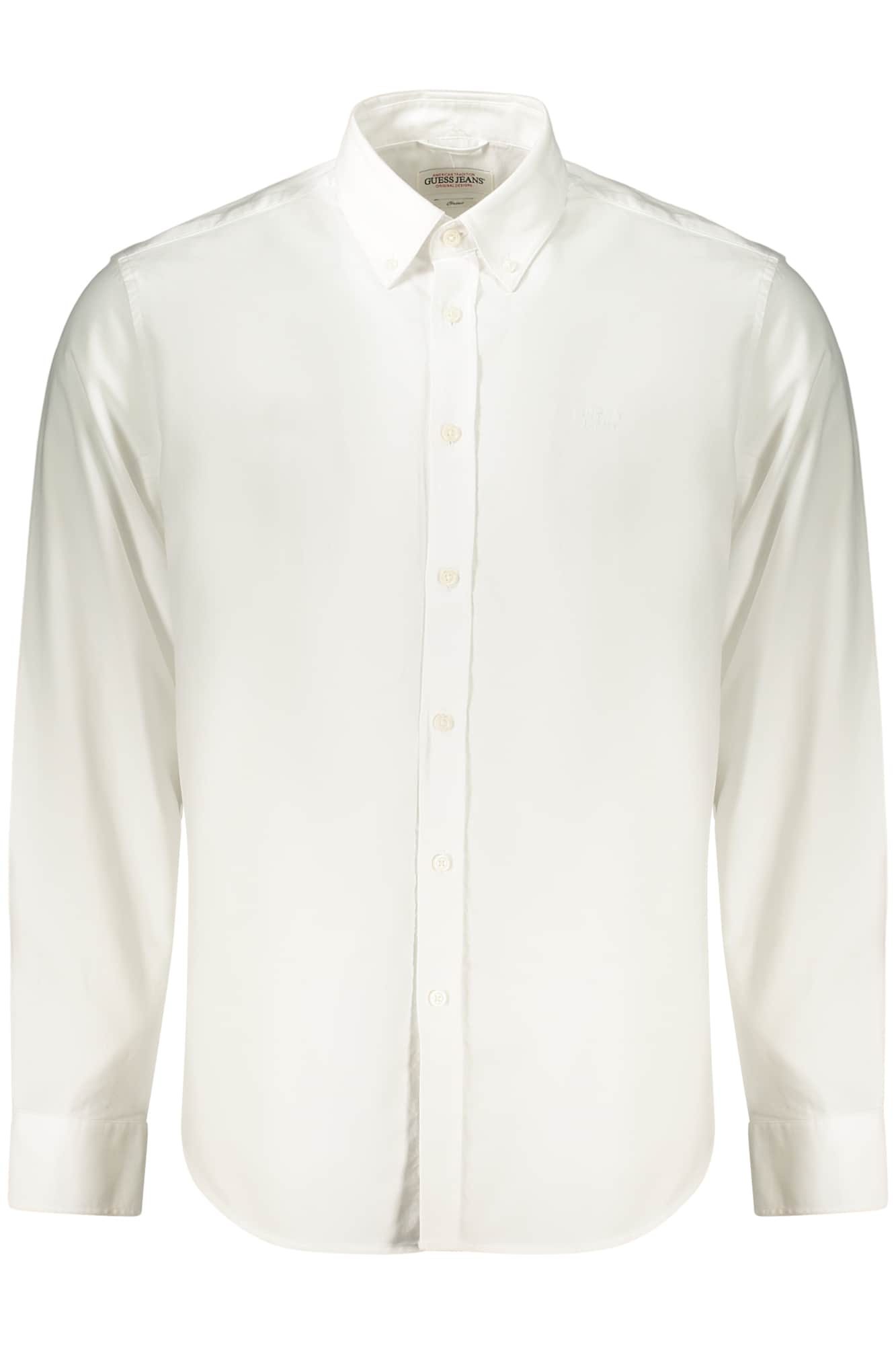 GUESS JEANS HERREN LANGARM SHIRT WEISS