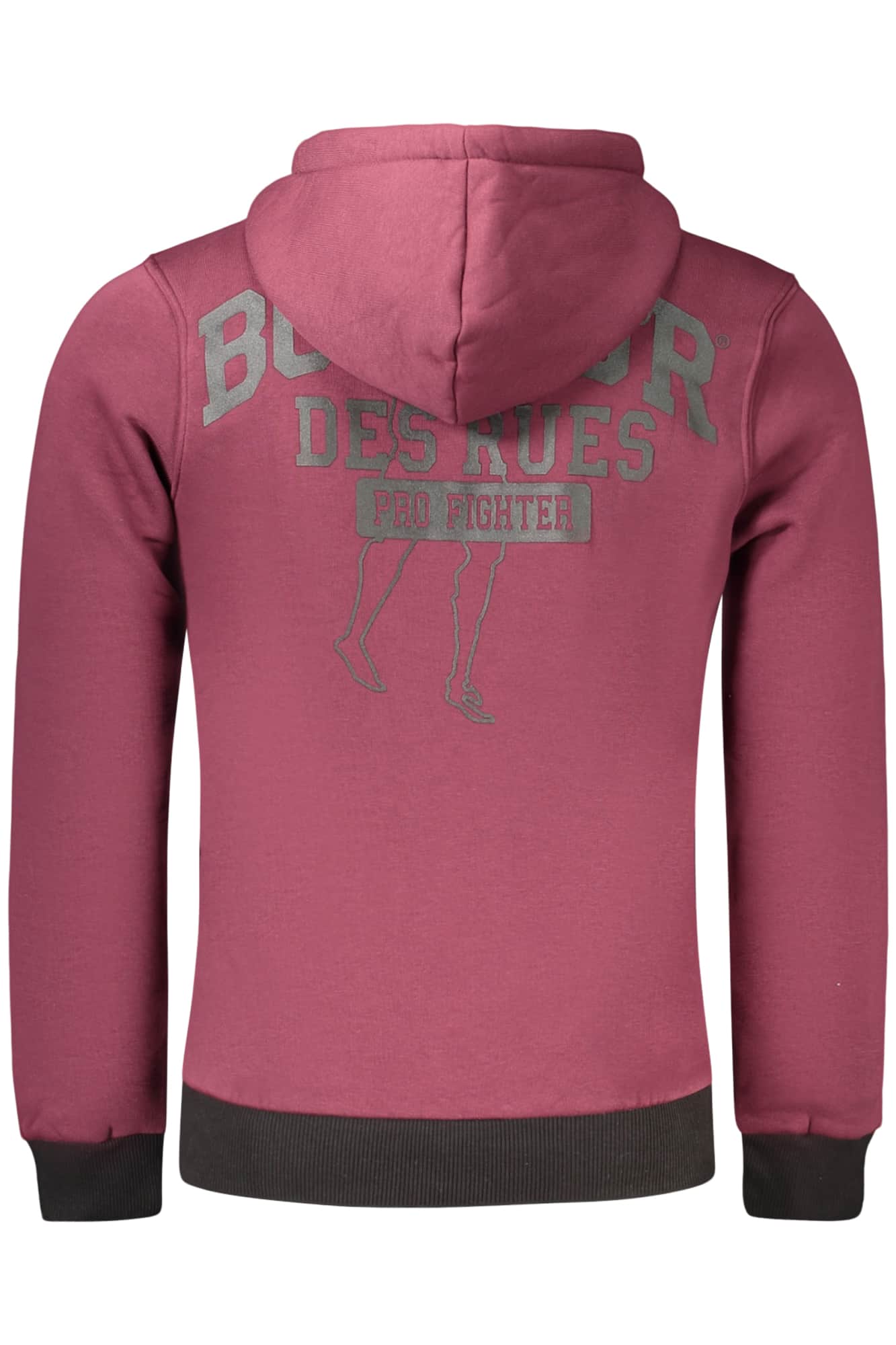 BOXEUR DES RUES HERREN ROT MIT REISSVERSCHLUSS SWEATSHIRT