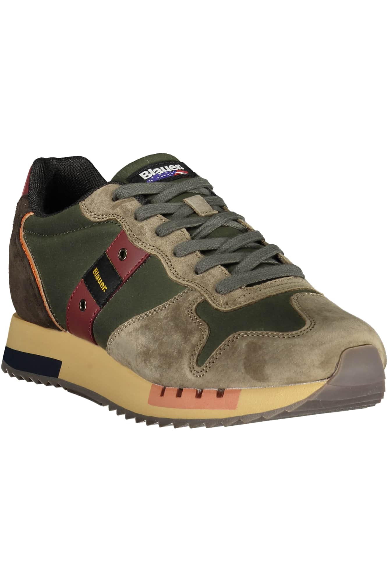 Blauer herren sportschuhe grün