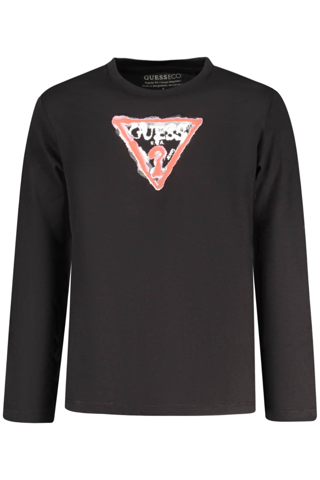 Guess Jeans langarm t-shirt für kinder, weiss