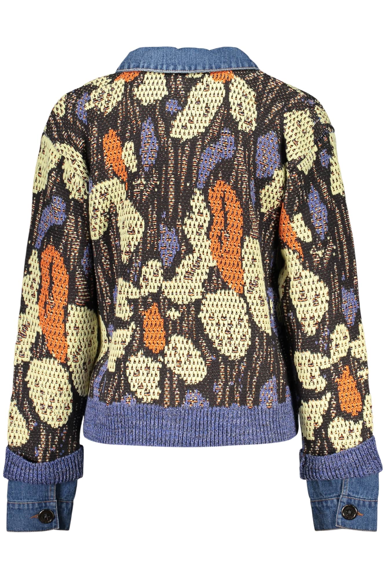 Desigual damen blau strickjacke