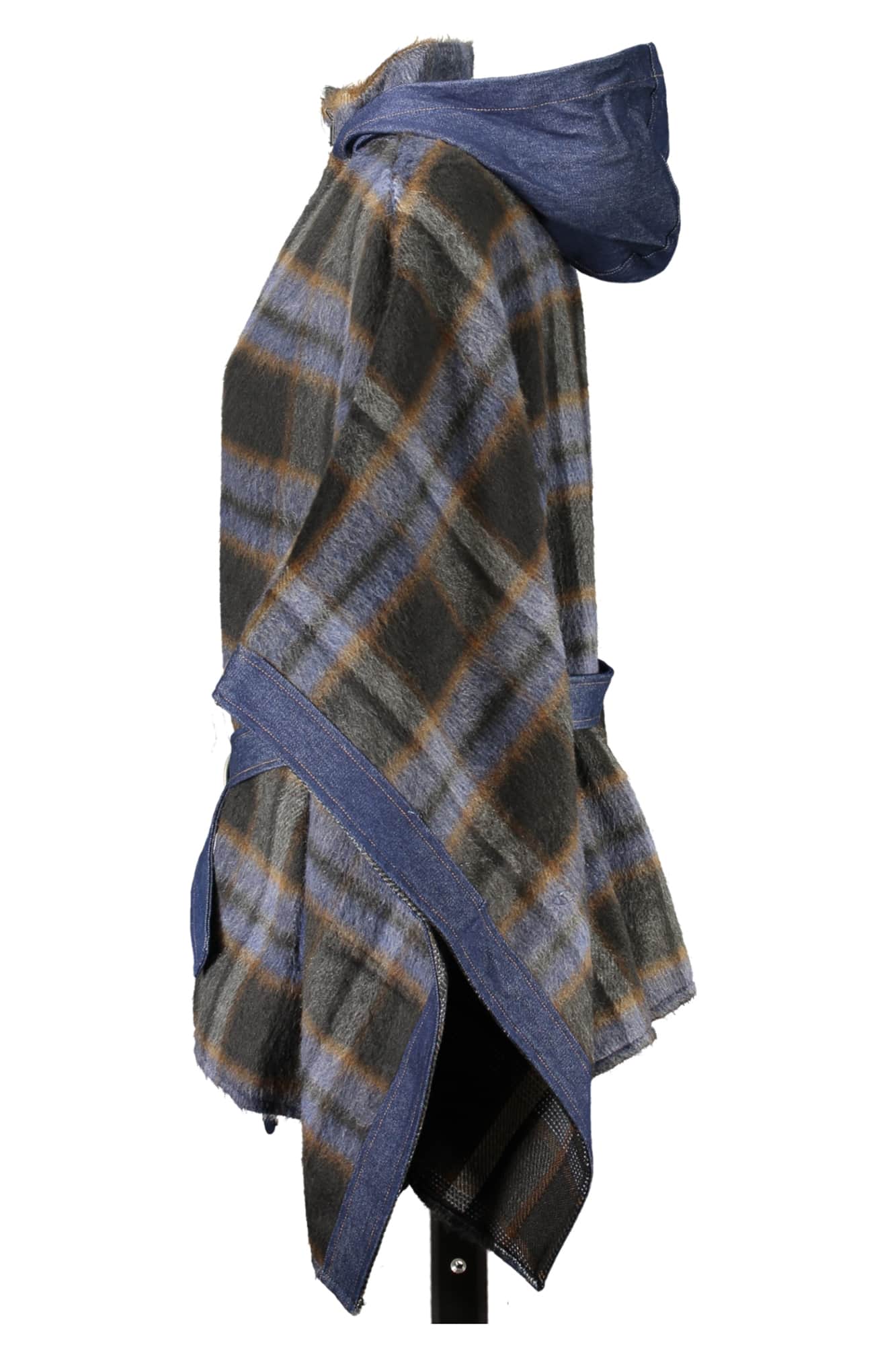 Desigual poncho damen blau