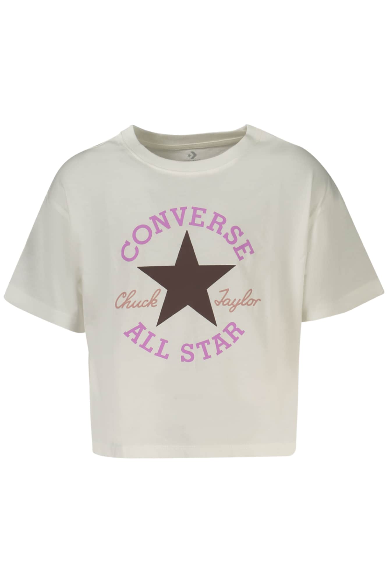 Converse Mädchen Kurzarm T-Shirt, Schwarz